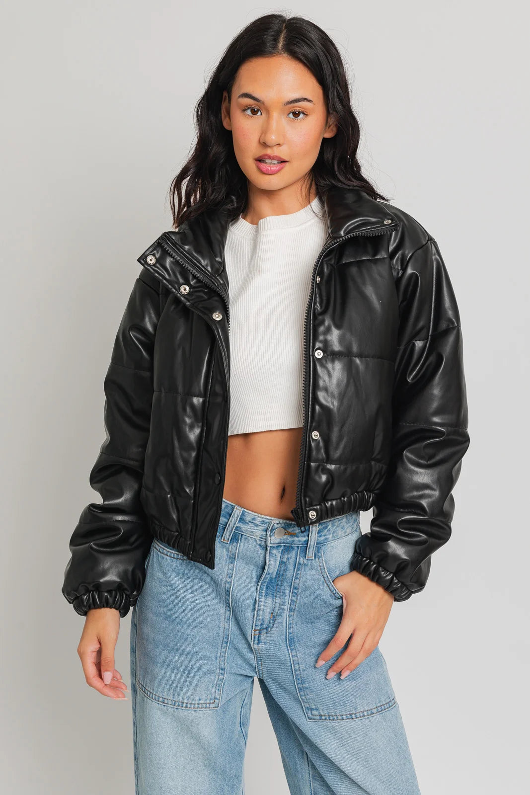 Black Mini Puffer | Anavi Boutique